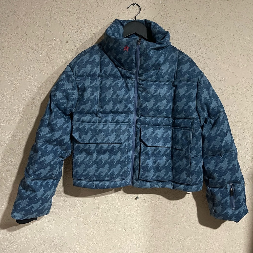 Perfect Moment Navy Houndstooth Ski Jacket - Picture 4 of 13